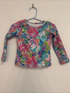 SweetHoney Kids Floral Rashguard - Pink, Blue, Green